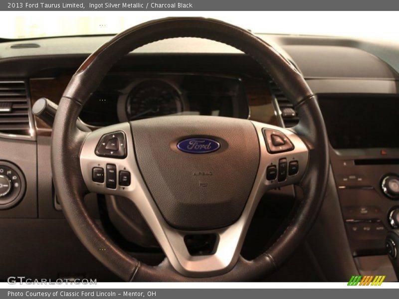 Ingot Silver Metallic / Charcoal Black 2013 Ford Taurus Limited