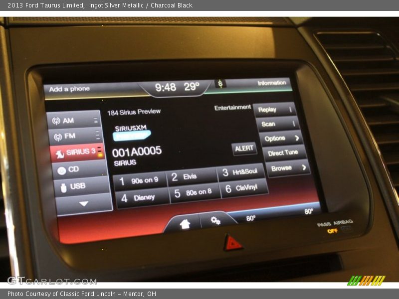 Ingot Silver Metallic / Charcoal Black 2013 Ford Taurus Limited