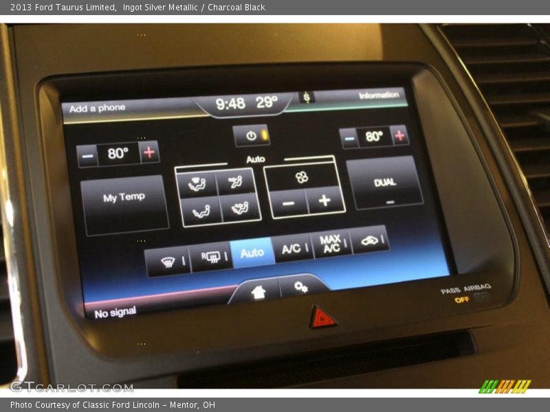 Ingot Silver Metallic / Charcoal Black 2013 Ford Taurus Limited