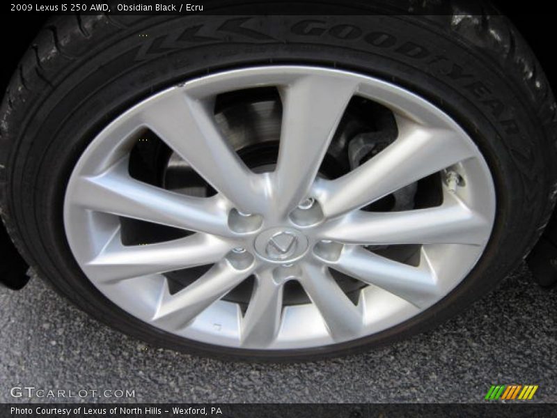 Obsidian Black / Ecru 2009 Lexus IS 250 AWD