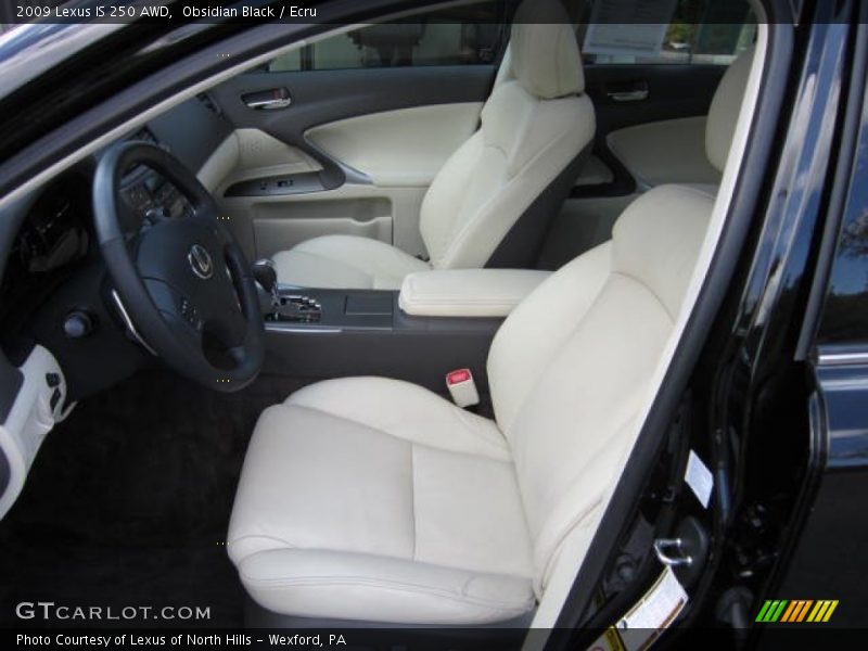 Obsidian Black / Ecru 2009 Lexus IS 250 AWD