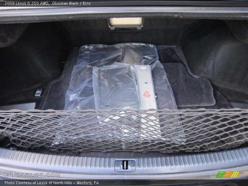 Obsidian Black / Ecru 2009 Lexus IS 250 AWD