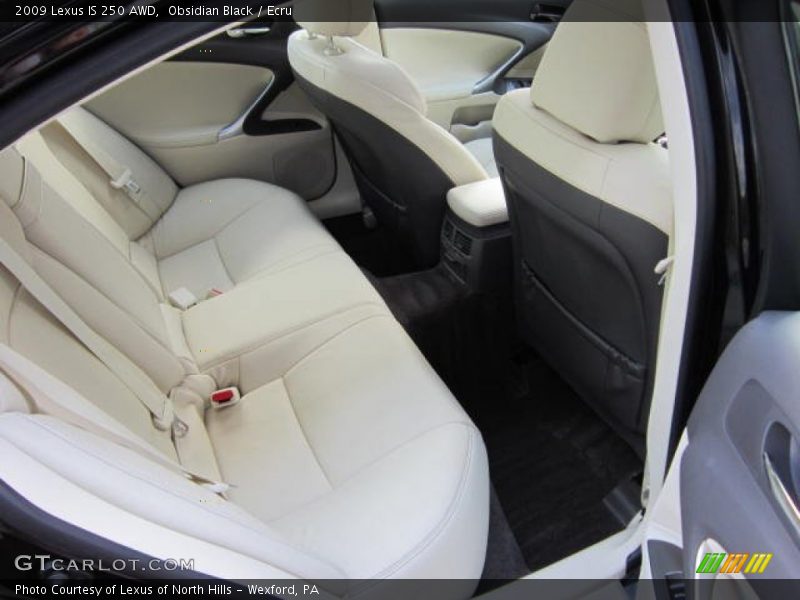 Obsidian Black / Ecru 2009 Lexus IS 250 AWD