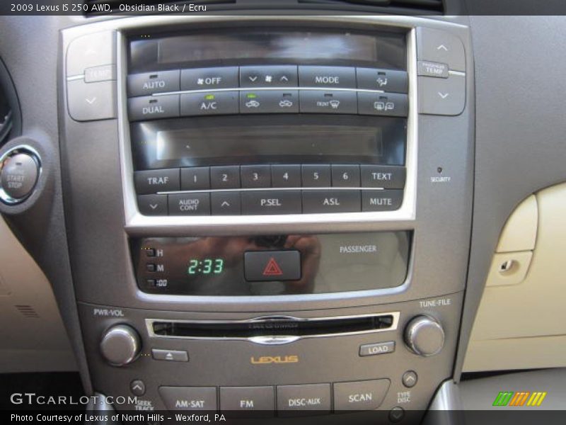 Obsidian Black / Ecru 2009 Lexus IS 250 AWD