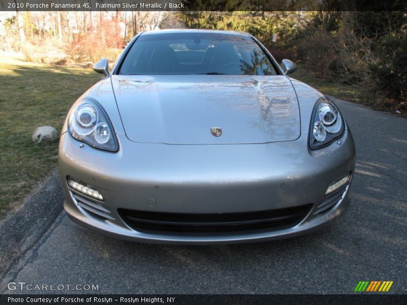 Platinum Silver Metallic / Black 2010 Porsche Panamera 4S
