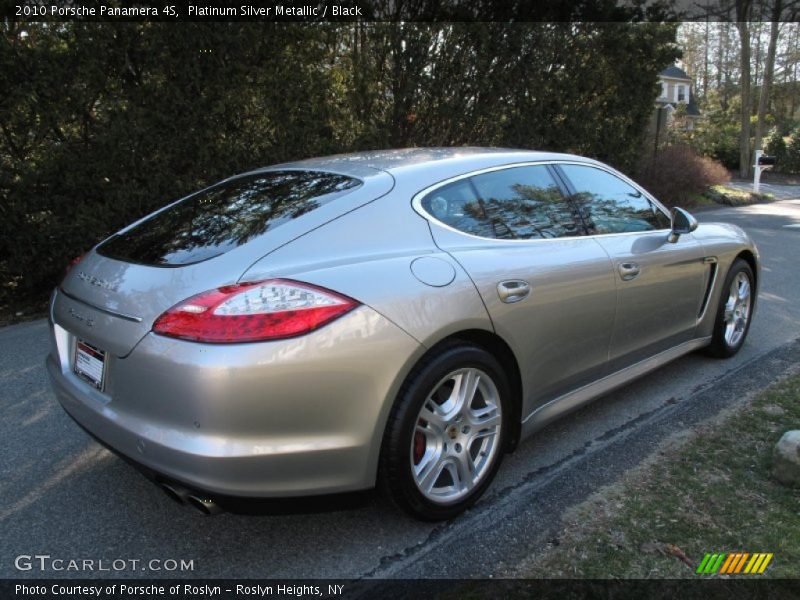 Platinum Silver Metallic / Black 2010 Porsche Panamera 4S