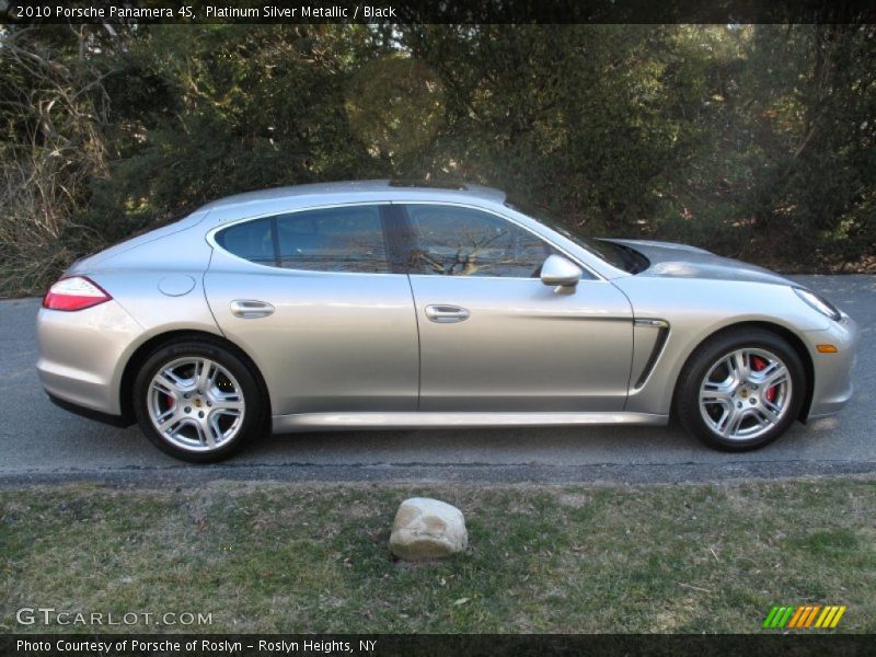 Platinum Silver Metallic / Black 2010 Porsche Panamera 4S