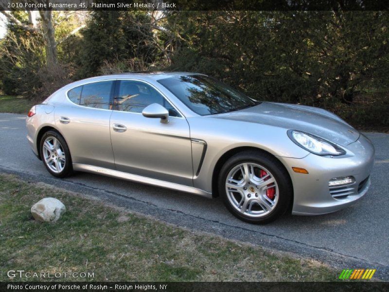 Platinum Silver Metallic / Black 2010 Porsche Panamera 4S