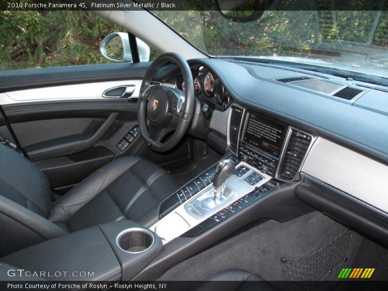 Platinum Silver Metallic / Black 2010 Porsche Panamera 4S