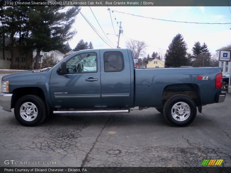 Blue Granite Metallic / Ebony 2010 Chevrolet Silverado 2500HD LTZ Extended Cab 4x4