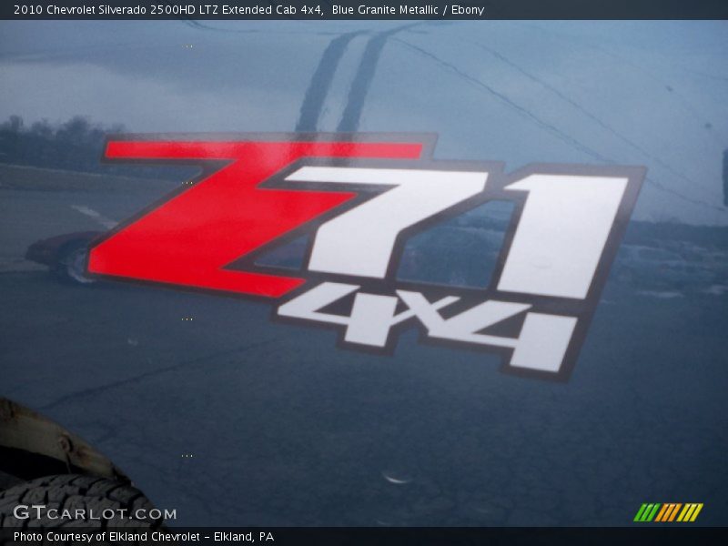 Blue Granite Metallic / Ebony 2010 Chevrolet Silverado 2500HD LTZ Extended Cab 4x4