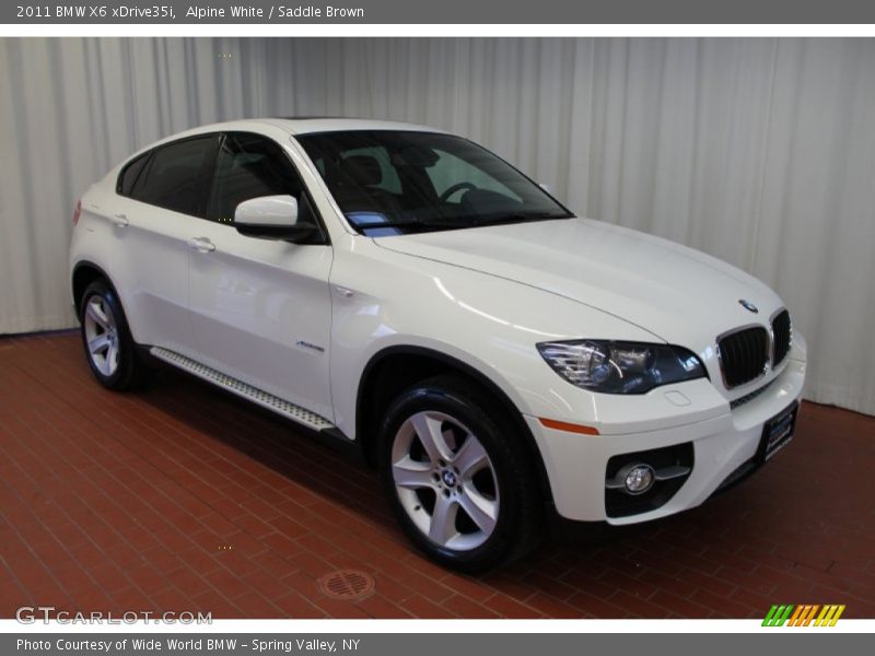 Alpine White / Saddle Brown 2011 BMW X6 xDrive35i