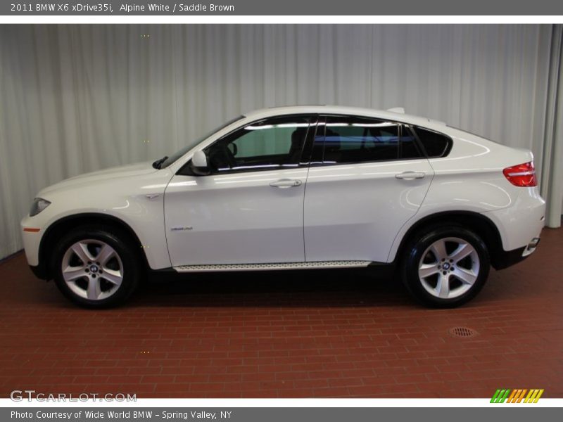 Alpine White / Saddle Brown 2011 BMW X6 xDrive35i