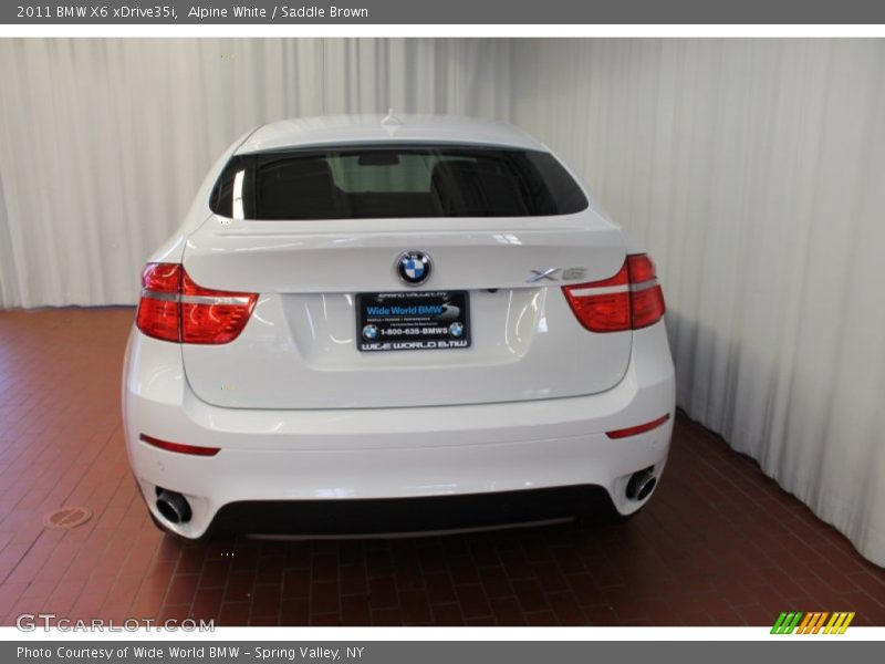 Alpine White / Saddle Brown 2011 BMW X6 xDrive35i