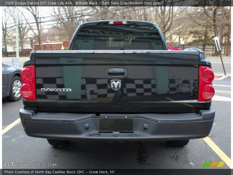 Brilliant Black / Dark Slate Gray/Medium Slate Gray 2008 Dodge Dakota SXT Crew Cab 4x4