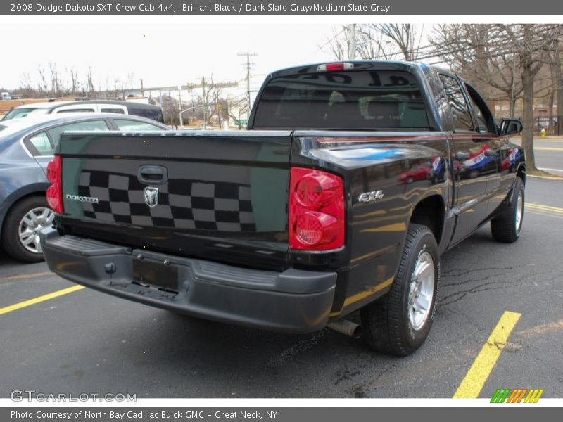 Brilliant Black / Dark Slate Gray/Medium Slate Gray 2008 Dodge Dakota SXT Crew Cab 4x4