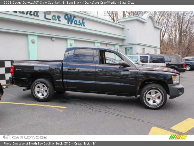 Brilliant Black / Dark Slate Gray/Medium Slate Gray 2008 Dodge Dakota SXT Crew Cab 4x4