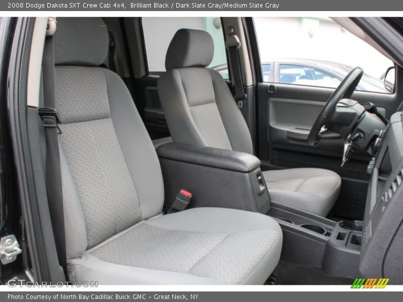 Brilliant Black / Dark Slate Gray/Medium Slate Gray 2008 Dodge Dakota SXT Crew Cab 4x4