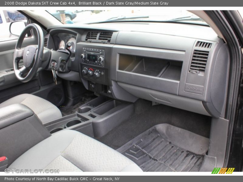 Brilliant Black / Dark Slate Gray/Medium Slate Gray 2008 Dodge Dakota SXT Crew Cab 4x4