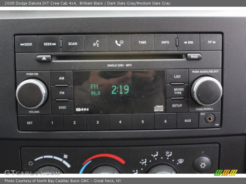 Brilliant Black / Dark Slate Gray/Medium Slate Gray 2008 Dodge Dakota SXT Crew Cab 4x4