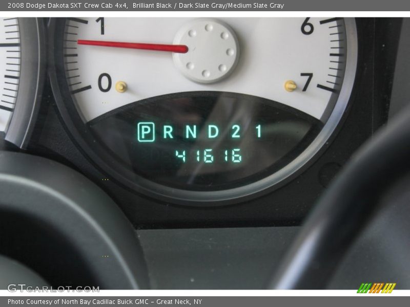 Brilliant Black / Dark Slate Gray/Medium Slate Gray 2008 Dodge Dakota SXT Crew Cab 4x4