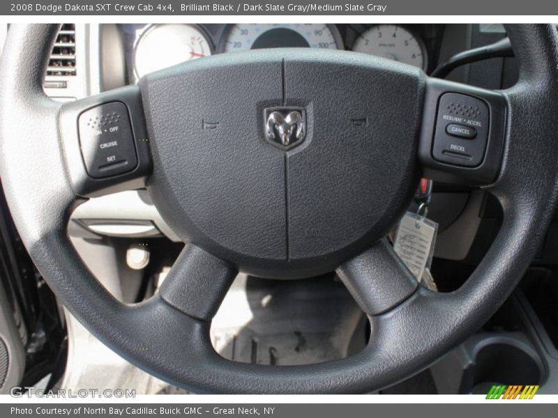 Brilliant Black / Dark Slate Gray/Medium Slate Gray 2008 Dodge Dakota SXT Crew Cab 4x4