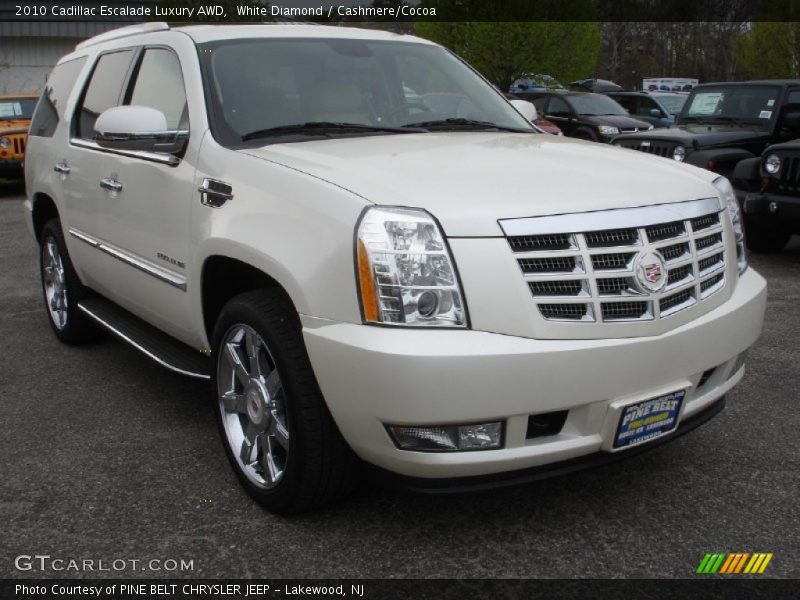 White Diamond / Cashmere/Cocoa 2010 Cadillac Escalade Luxury AWD