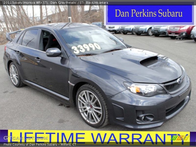 Dark Gray Metallic / STI  Black/Alcantara 2011 Subaru Impreza WRX STi