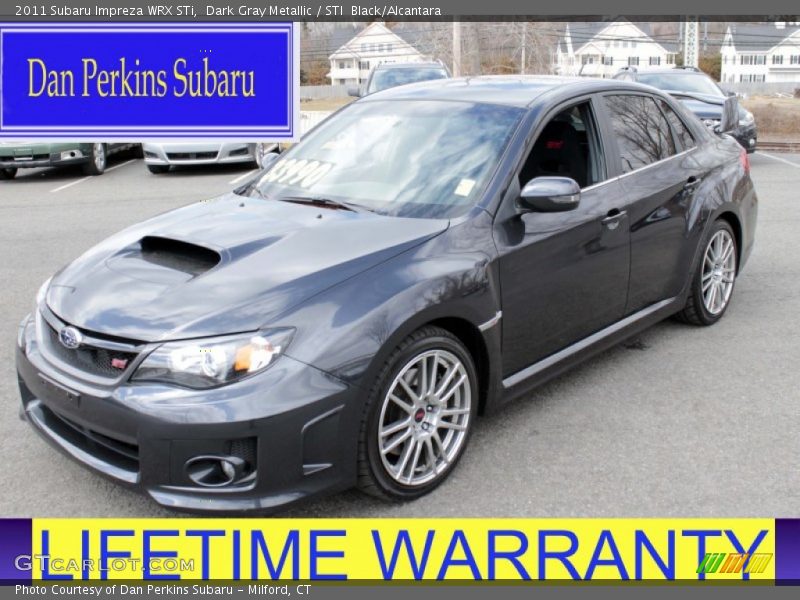 Dark Gray Metallic / STI  Black/Alcantara 2011 Subaru Impreza WRX STi