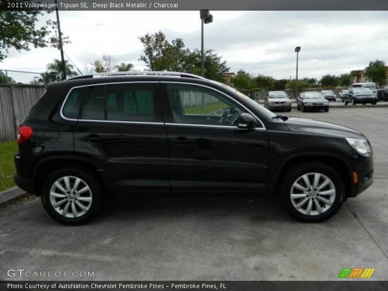 Deep Black Metallic / Charcoal 2011 Volkswagen Tiguan SE