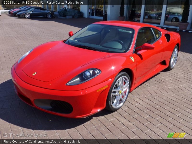 Front 3/4 View of 2008 F430 Coupe F1