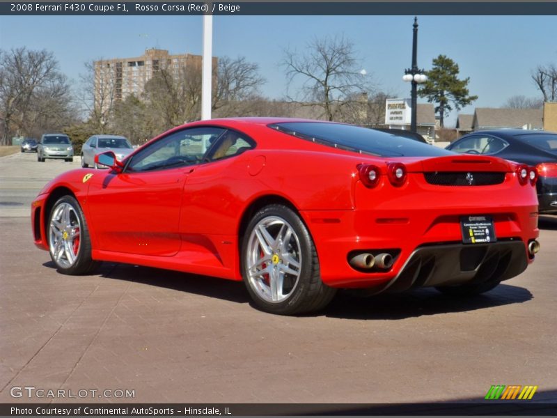 Rosso Corsa (Red) / Beige 2008 Ferrari F430 Coupe F1