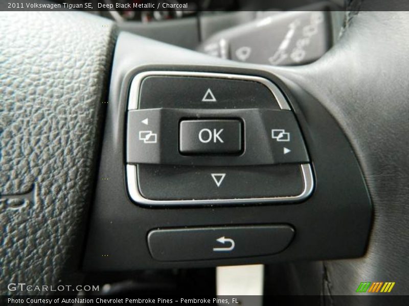 Deep Black Metallic / Charcoal 2011 Volkswagen Tiguan SE