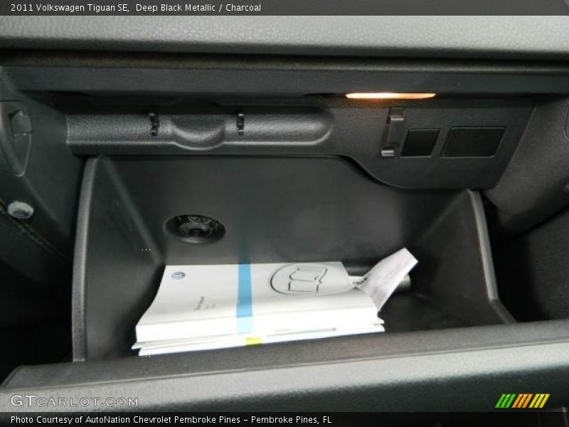 Deep Black Metallic / Charcoal 2011 Volkswagen Tiguan SE