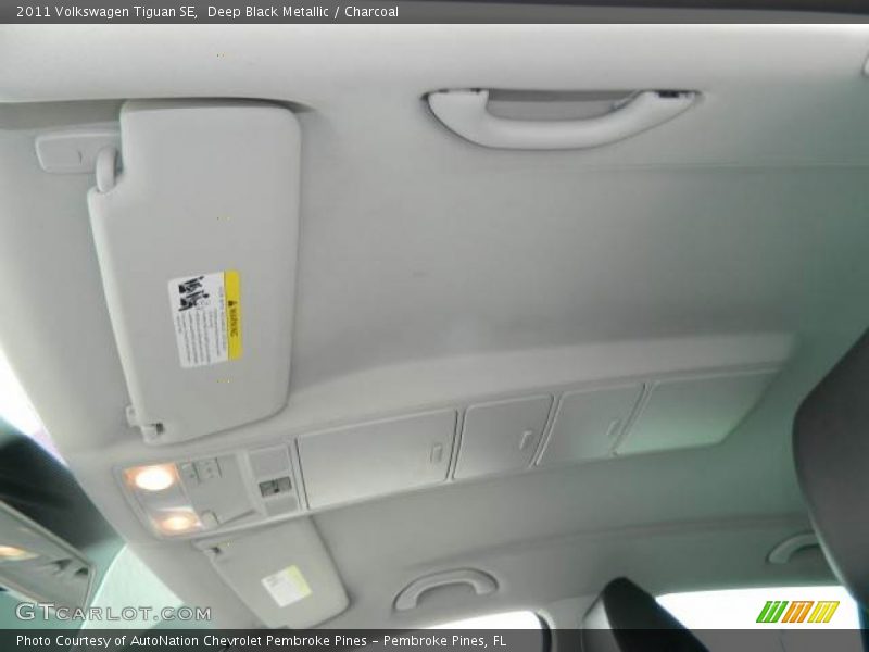 Deep Black Metallic / Charcoal 2011 Volkswagen Tiguan SE