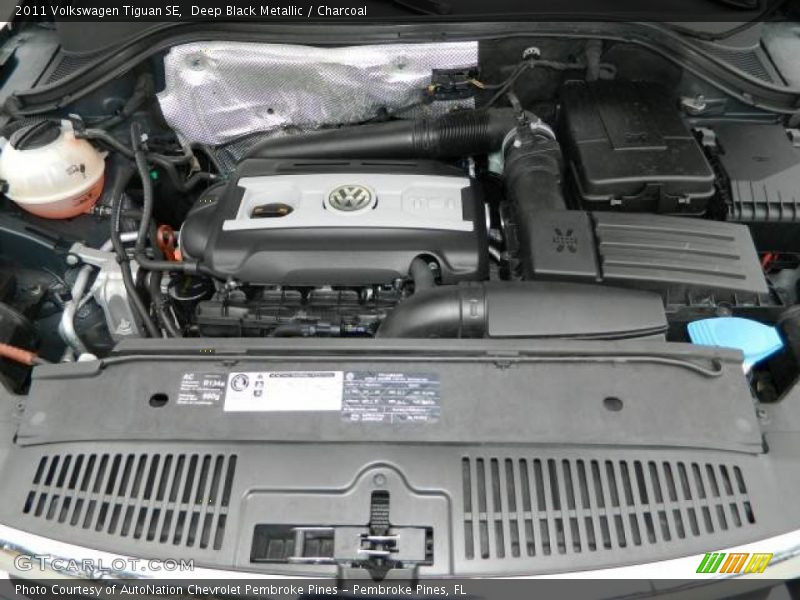 Deep Black Metallic / Charcoal 2011 Volkswagen Tiguan SE
