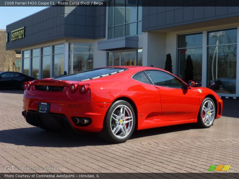 Rosso Corsa (Red) / Beige 2008 Ferrari F430 Coupe F1