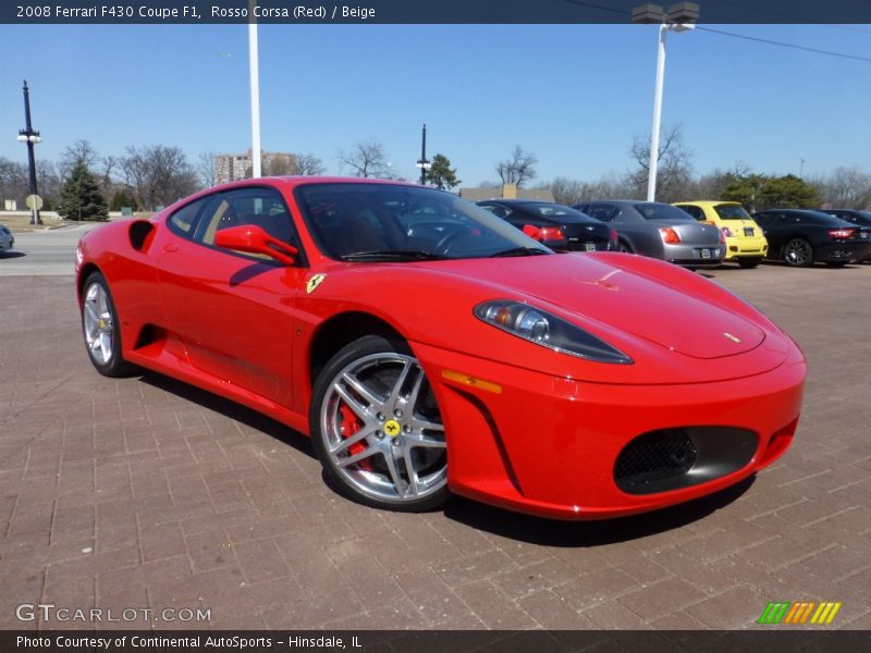 Front 3/4 View of 2008 F430 Coupe F1