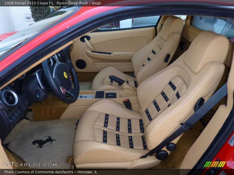 Front Seat of 2008 F430 Coupe F1