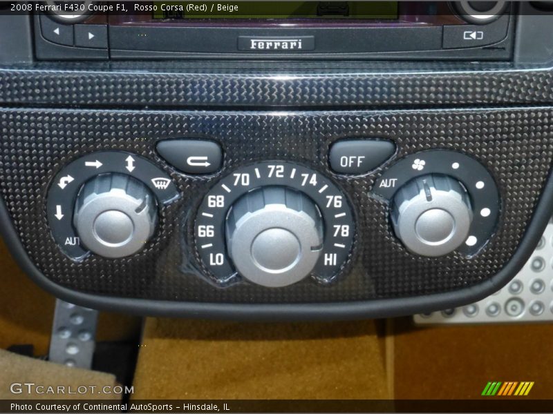 Controls of 2008 F430 Coupe F1