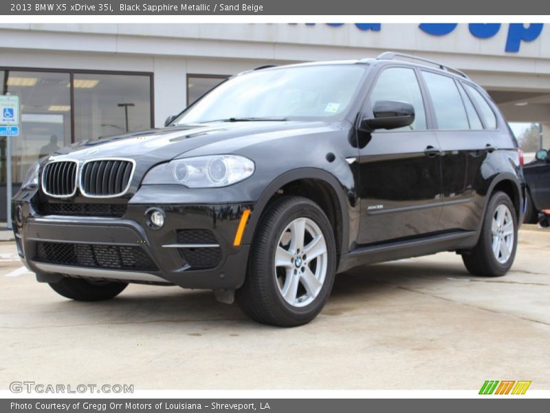 Black Sapphire Metallic / Sand Beige 2013 BMW X5 xDrive 35i