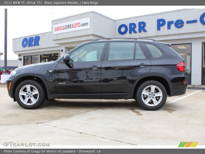 Black Sapphire Metallic / Sand Beige 2013 BMW X5 xDrive 35i