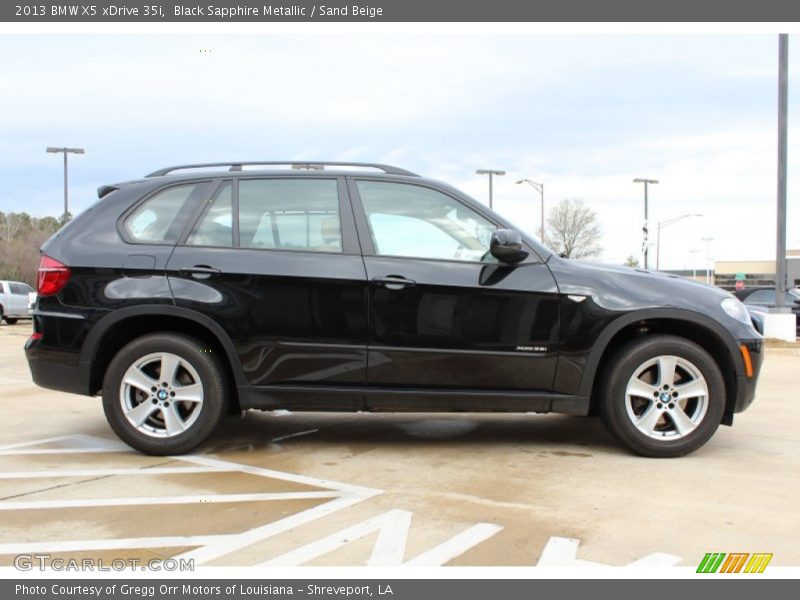 Black Sapphire Metallic / Sand Beige 2013 BMW X5 xDrive 35i