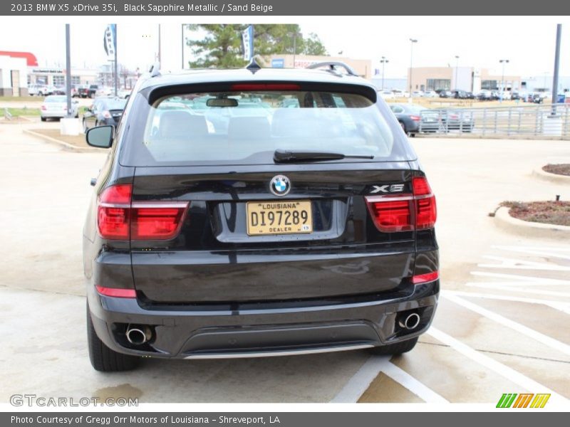 Black Sapphire Metallic / Sand Beige 2013 BMW X5 xDrive 35i