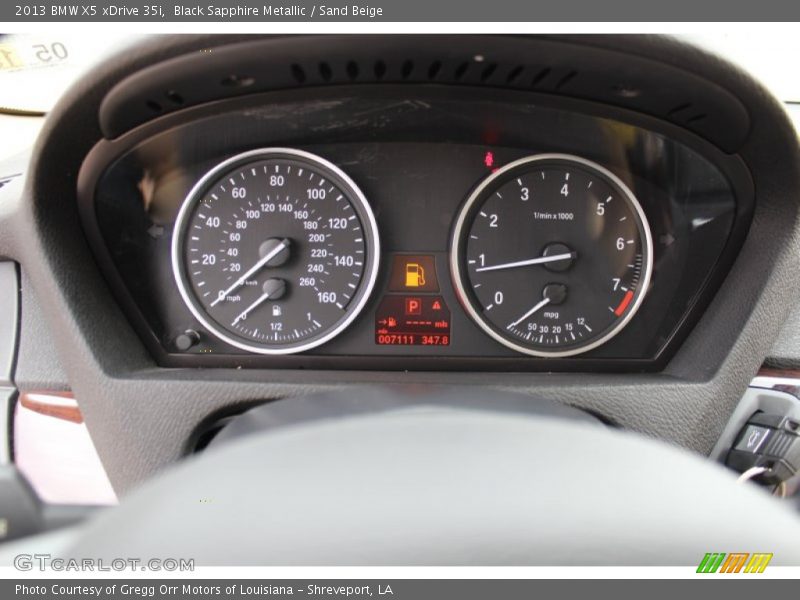 Black Sapphire Metallic / Sand Beige 2013 BMW X5 xDrive 35i