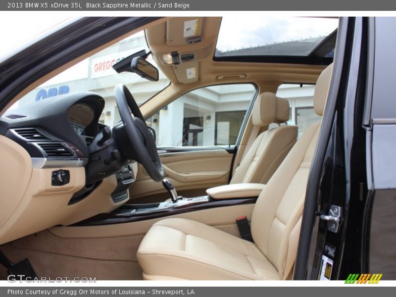 Black Sapphire Metallic / Sand Beige 2013 BMW X5 xDrive 35i