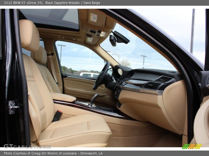 Black Sapphire Metallic / Sand Beige 2013 BMW X5 xDrive 35i