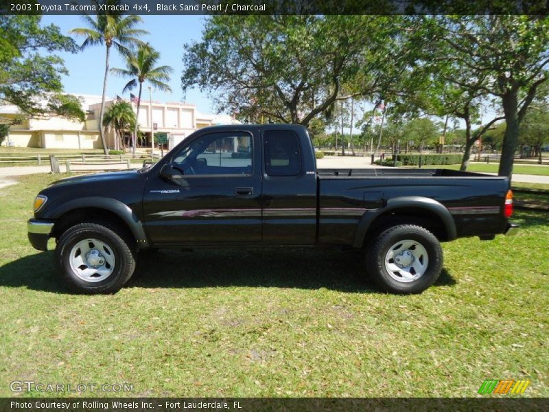 Black Sand Pearl / Charcoal 2003 Toyota Tacoma Xtracab 4x4