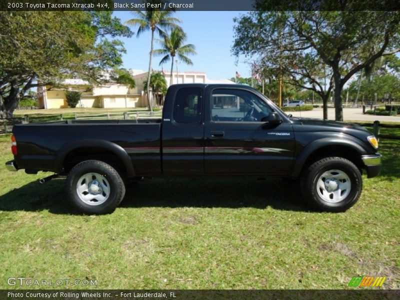 Black Sand Pearl / Charcoal 2003 Toyota Tacoma Xtracab 4x4