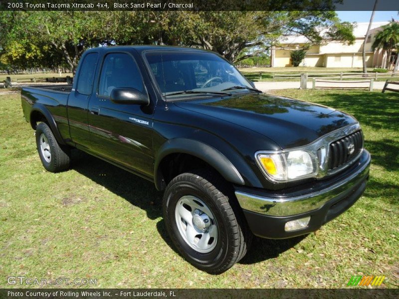 Black Sand Pearl / Charcoal 2003 Toyota Tacoma Xtracab 4x4